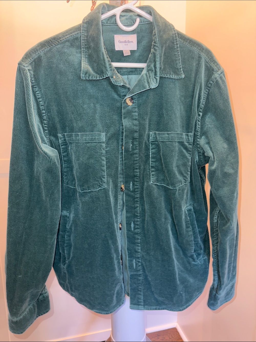 Goodfellow & Co Green Corduroy Shirt Jacket